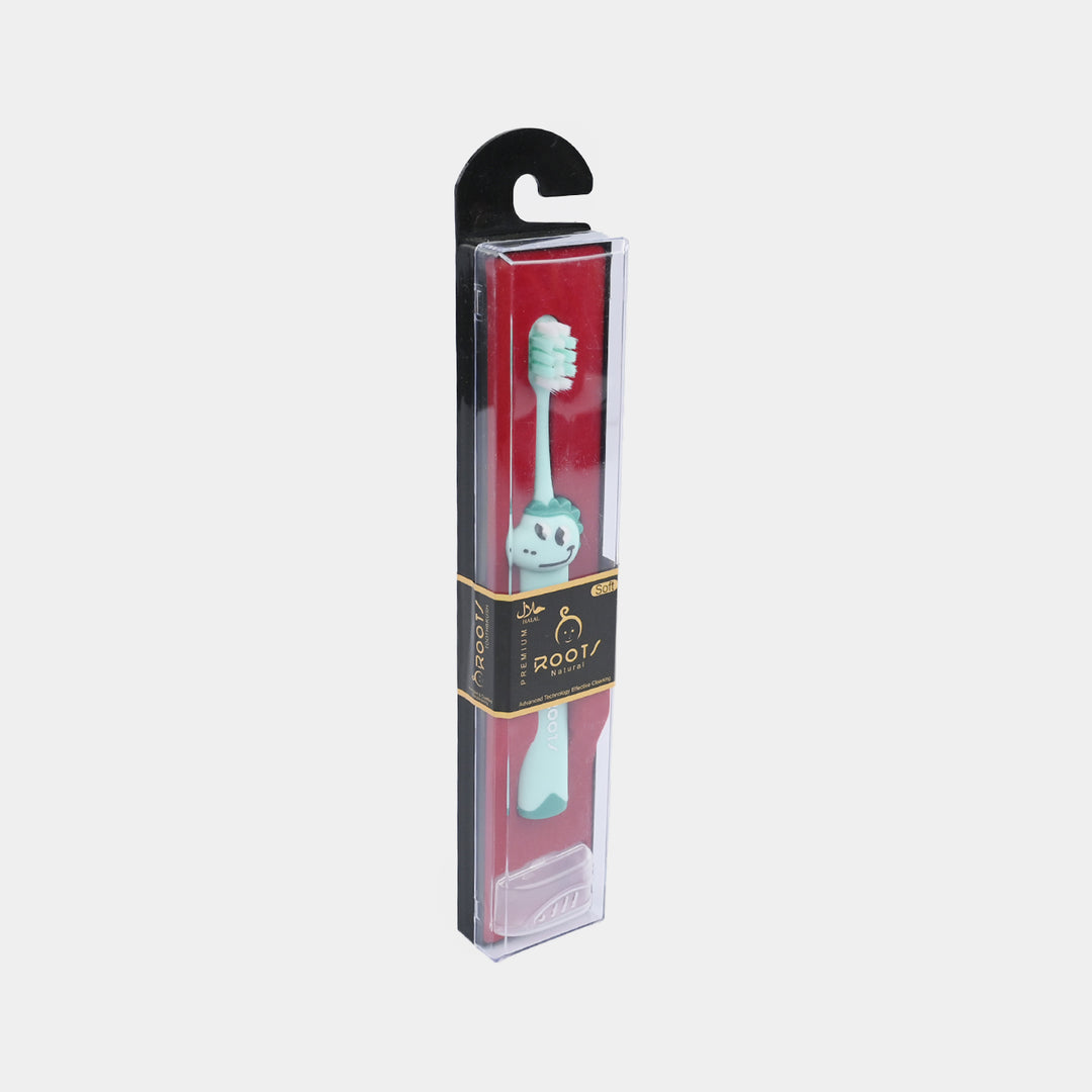 Kids Manual Toothbrush Set with Vent Cap and Easy-Grip Handle