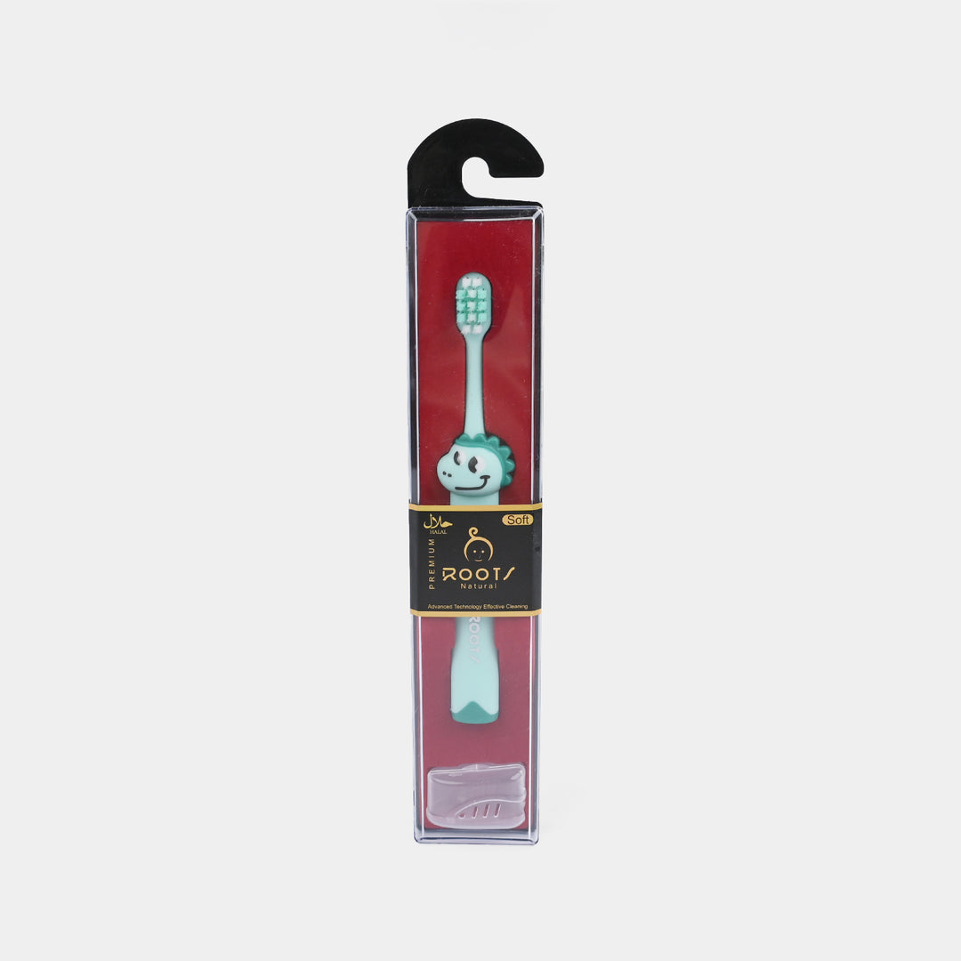 Kids Manual Toothbrush Set with Vent Cap and Easy-Grip Handle