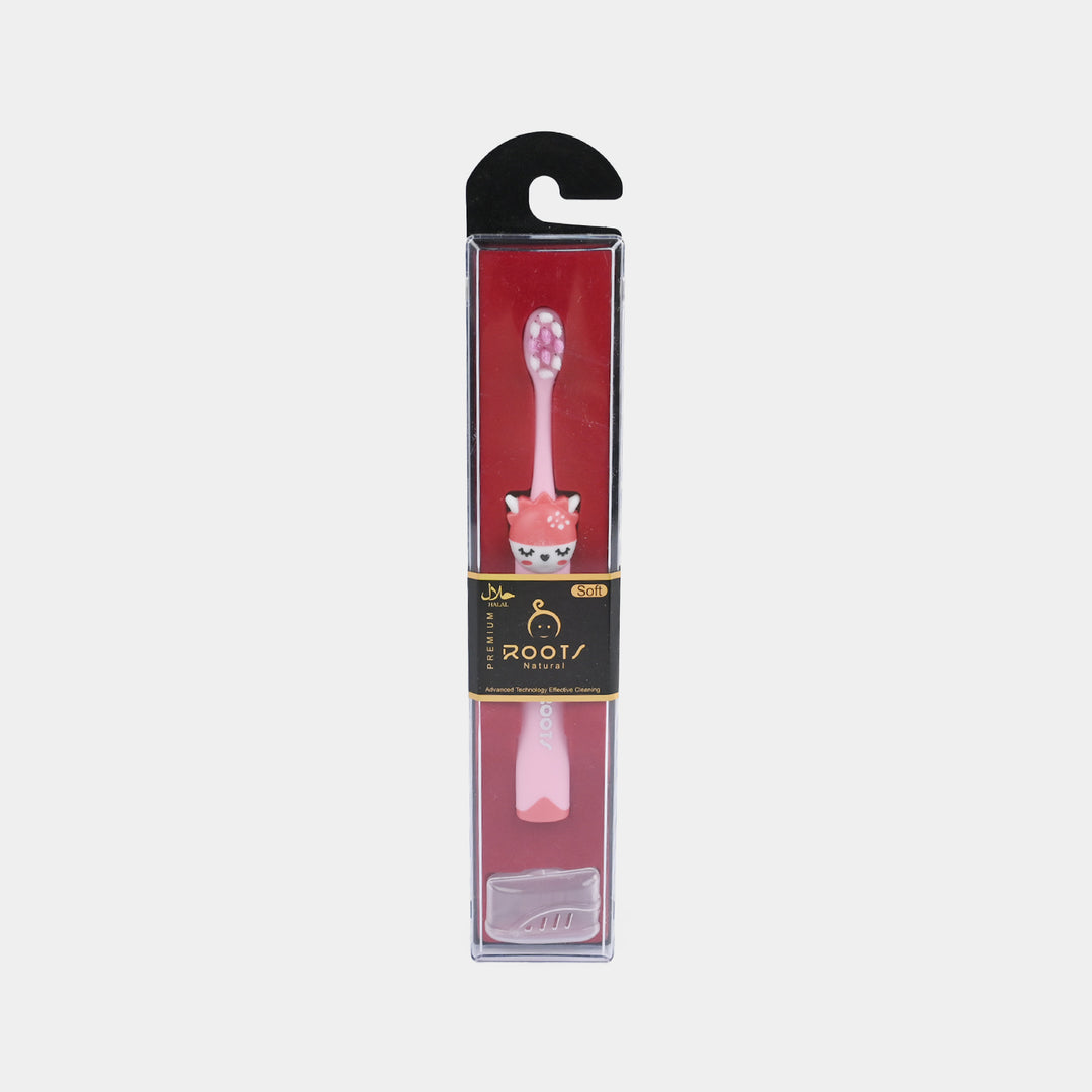 Kids Manual Toothbrush Set with Vent Cap and Easy-Grip Handle