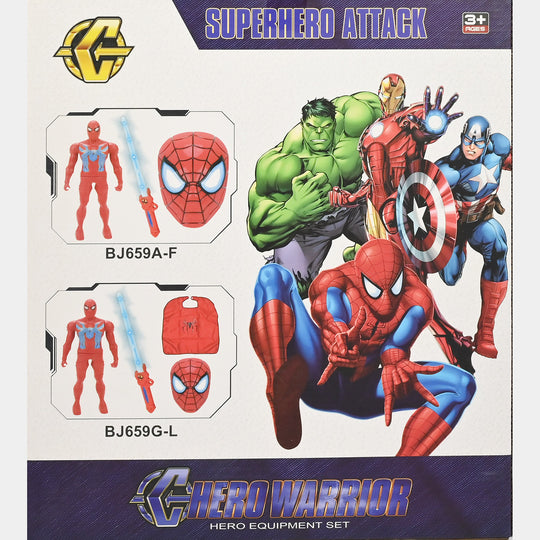Superhero Character Figure Set for Kids