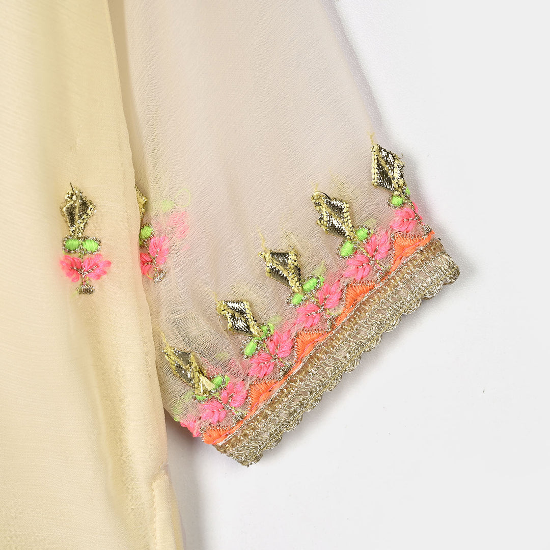 Infant Girls Chiffon 2Pcs Noor Rani - Off White