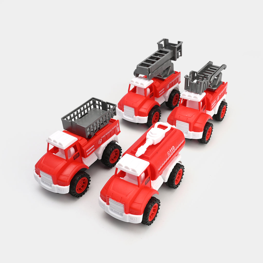 Free Wheel Fire 4Pcs Truck For Kids