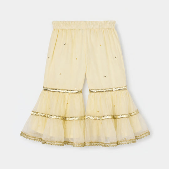 Infant Girls Chiffon 2Pcs Noor Rani - Off White