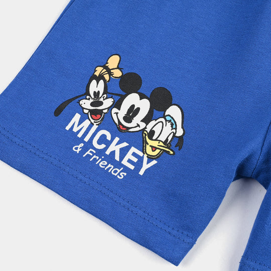 Infant Boys Jersey/Terry Shorts (Character) - Blue