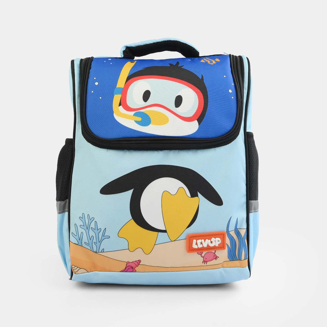 LEVUP 15" D Open Backpack/School Bag for Kids | Grade KG