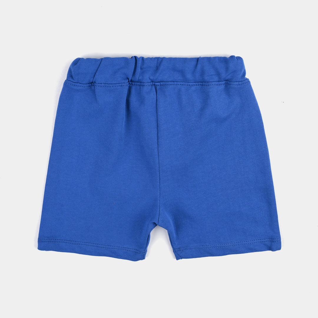 Infant Boys Jersey/Terry Shorts (Character) - Blue