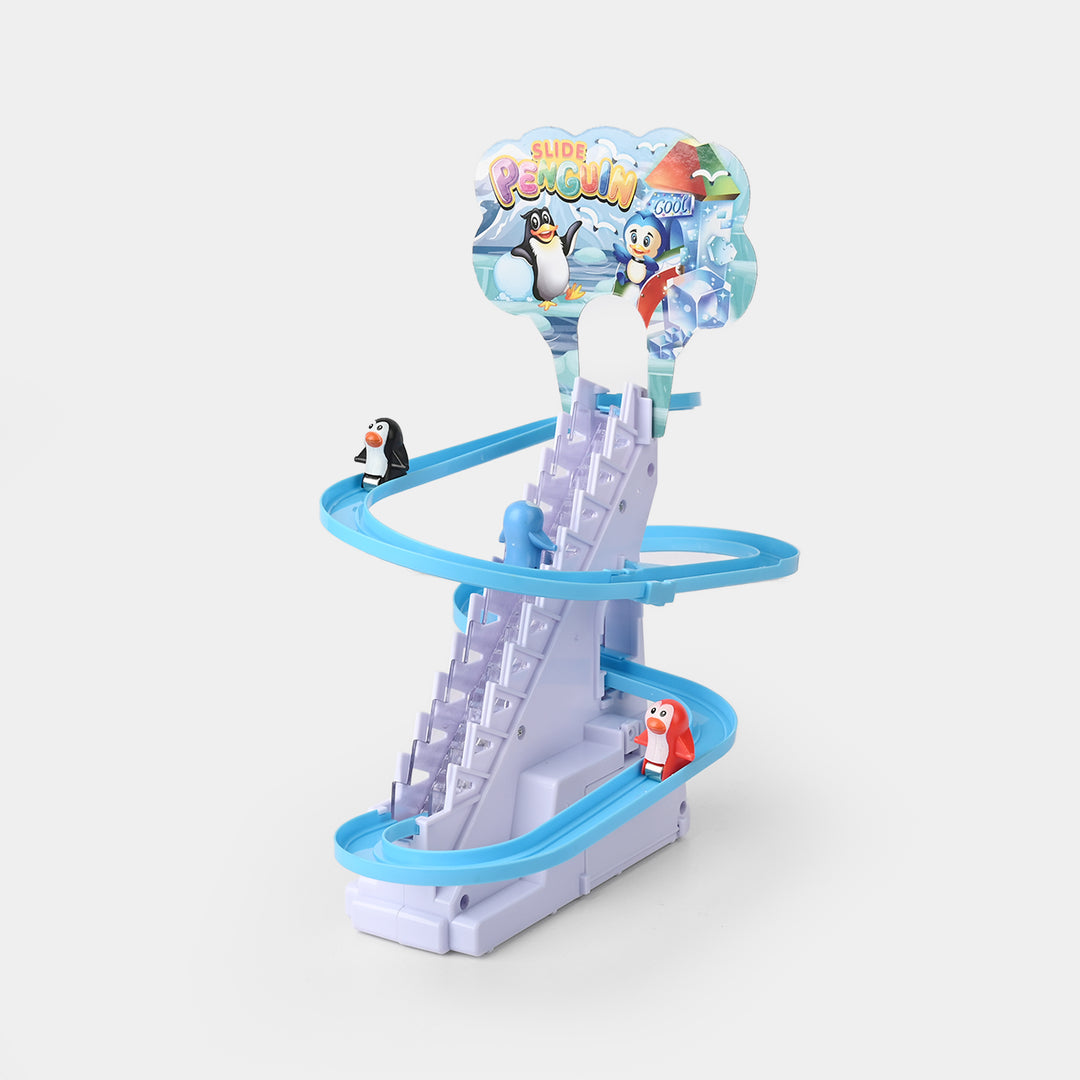 Electric Penguin Track with Light & Music Play Set for Kids