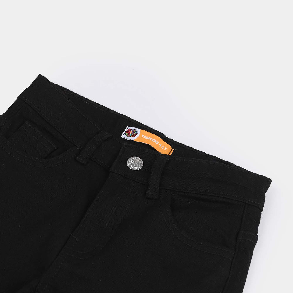 Boys Denim Stretch Pants Basic - Black
