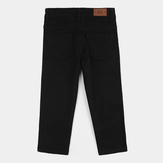 Boys Denim Stretch Pants Basic - Black