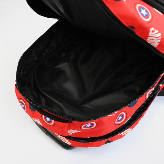 LEVUP 16" Embossed Shell Trolley Bag 3 Wheel for Kids | Grade 1-4