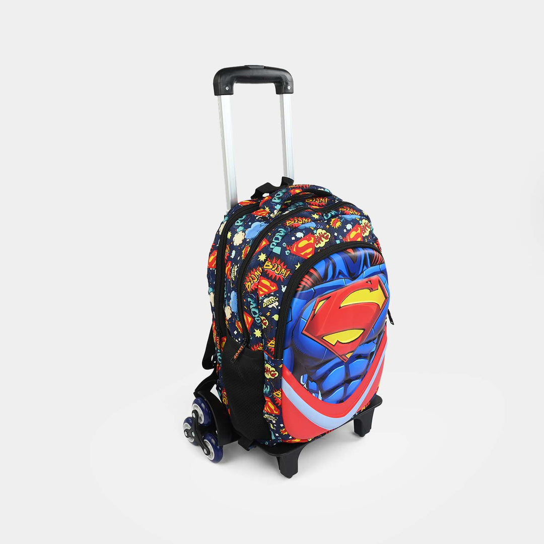 LEVUP 16" Embossed Shell Trolley Bag 3 Wheel | Grade 1-4