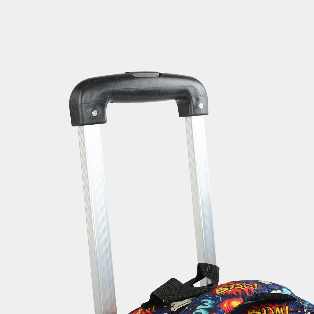 LEVUP 16" Embossed Shell Trolley Bag 3 Wheel | Grade 1-4