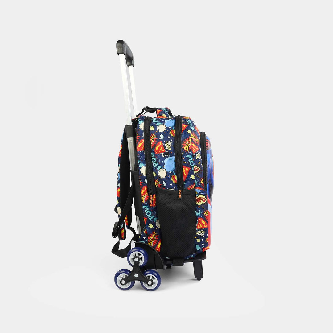 LEVUP 16" Embossed Shell Trolley Bag 3 Wheel | Grade 1-4