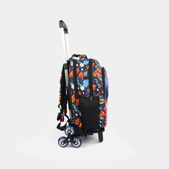 LEVUP 16" Embossed Shell Trolley Bag 3 Wheel | Grade 1-4