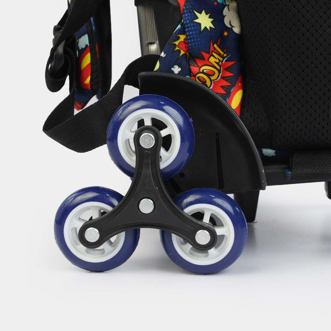 LEVUP 16" Embossed Shell Trolley Bag 3 Wheel | Grade 1-4