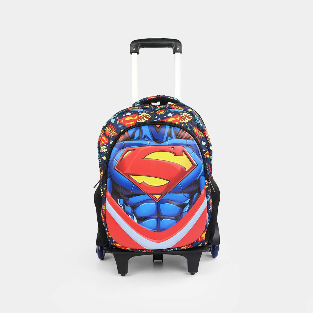 LEVUP 16" Embossed Shell Trolley Bag 3 Wheel | Grade 1-4