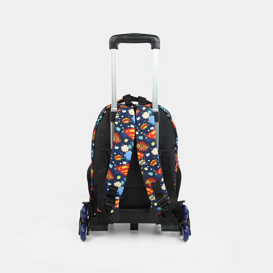 LEVUP 16" Embossed Shell Trolley Bag 3 Wheel | Grade 1-4