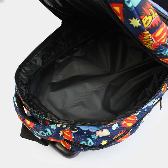 LEVUP 16" Embossed Shell Trolley Bag 3 Wheel | Grade 1-4