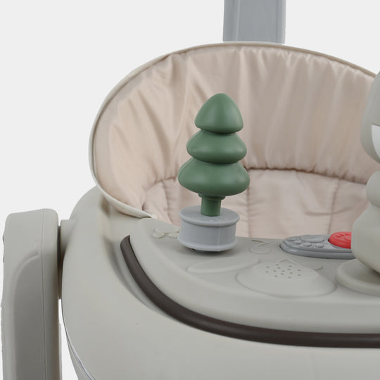 3-in-1 Multi-Functional Baby Walker with Canopy & Push Bar