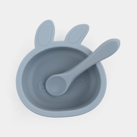 Baby Silicone Feeding Bowl With Spoon