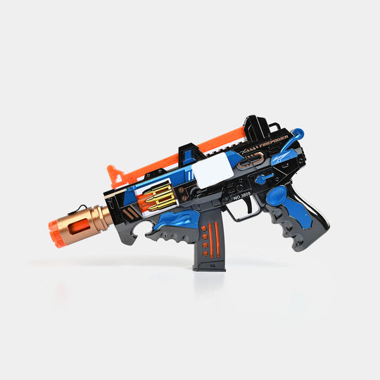 Blaster Toy Light, Sound & Spray – 360° Rotating Barrel