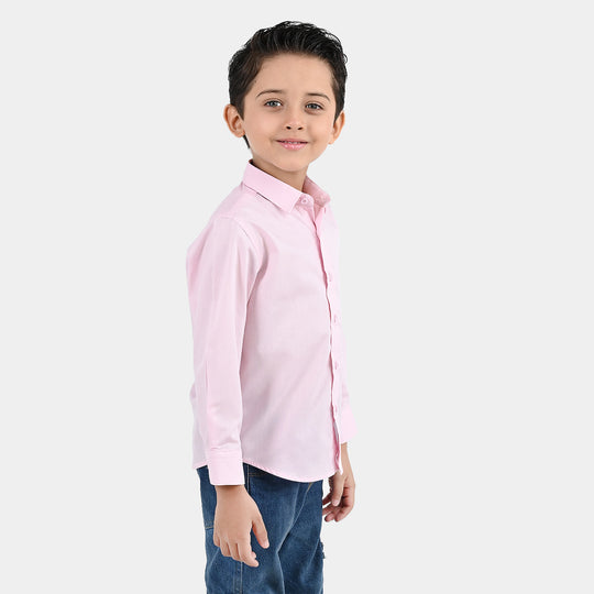 Boys Cotton Poplin Formal Shirt (Pink)