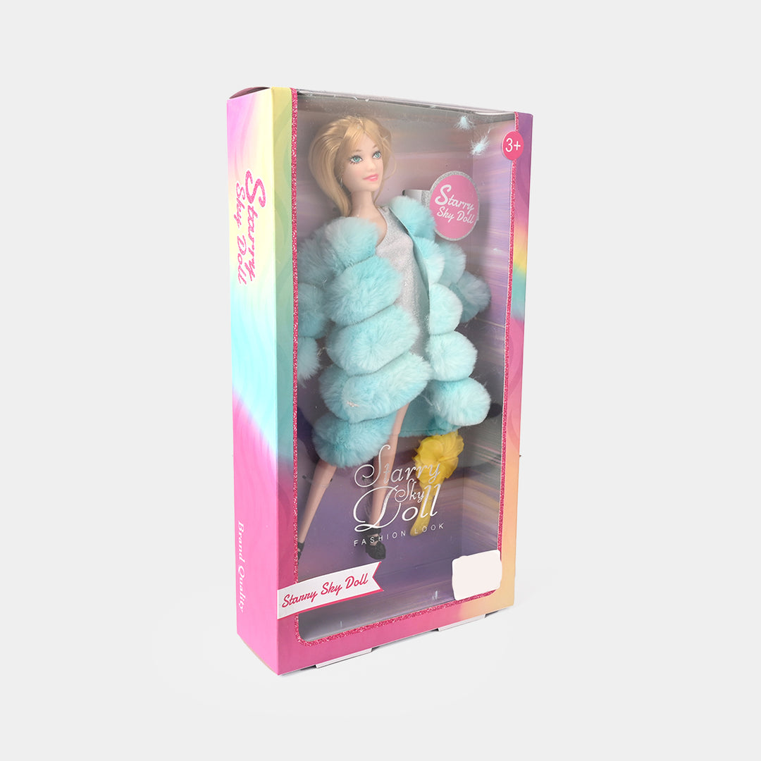 Starry Sky Fashion Doll – Luxe Winter Glam Edition
