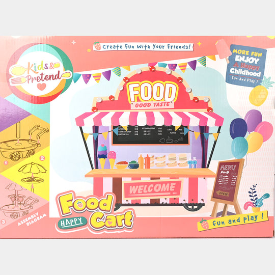 Kids & Pretend – Happy Food Cart Play Set