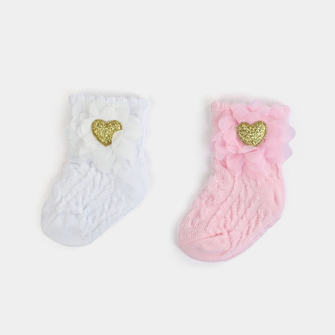 BABY 2 PAIR SOCKS | 0-6M