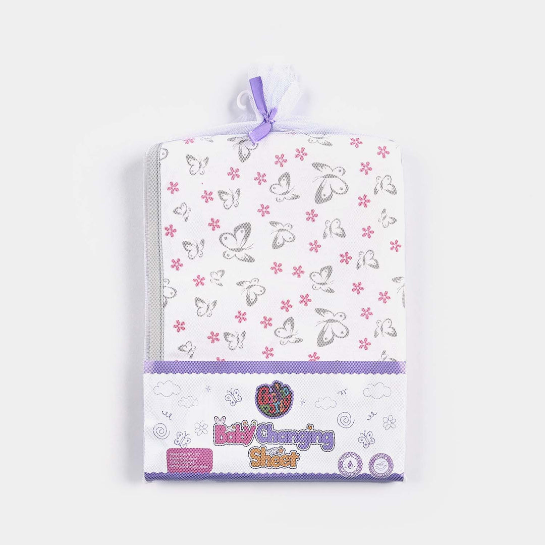 Baby Changing Sheet 17x22 Butterfly | Grey