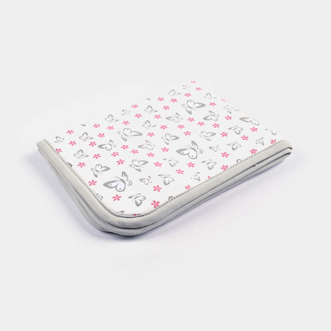 Baby Changing Sheet 17x22 Butterfly | Grey