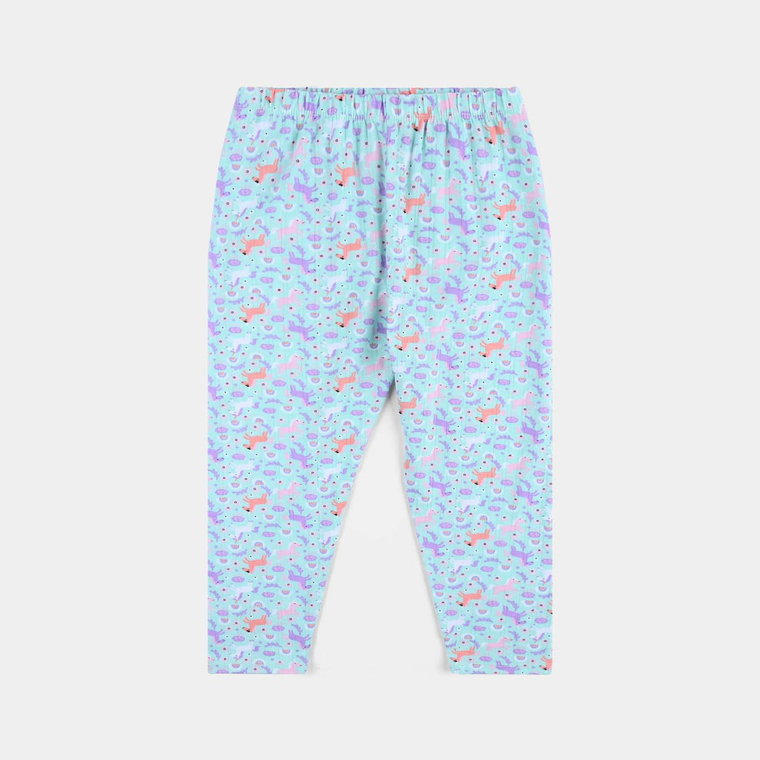 Infant Girls Drop needle Knitted Nightwear-Printed