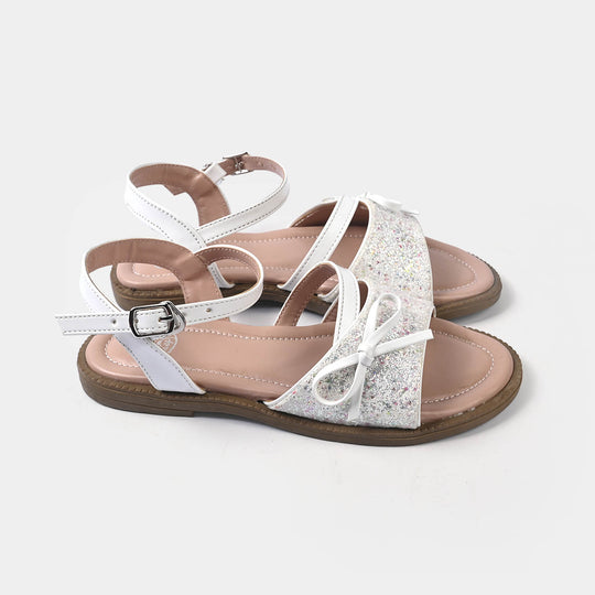 Girls Sandal 456-132-WHITE