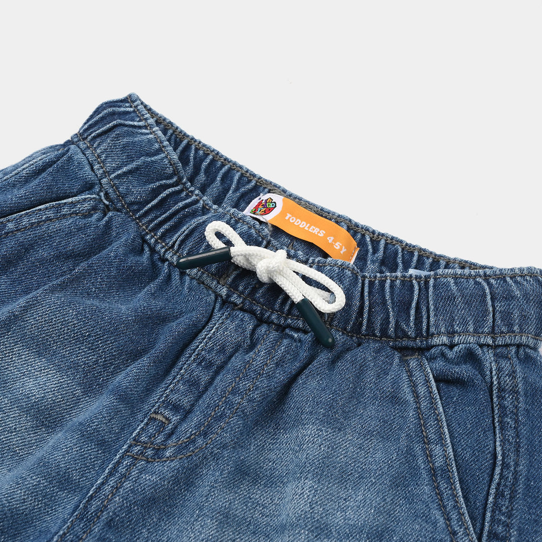 Boys Denim Rigid Shorts (Desert Day) - Mid Blue