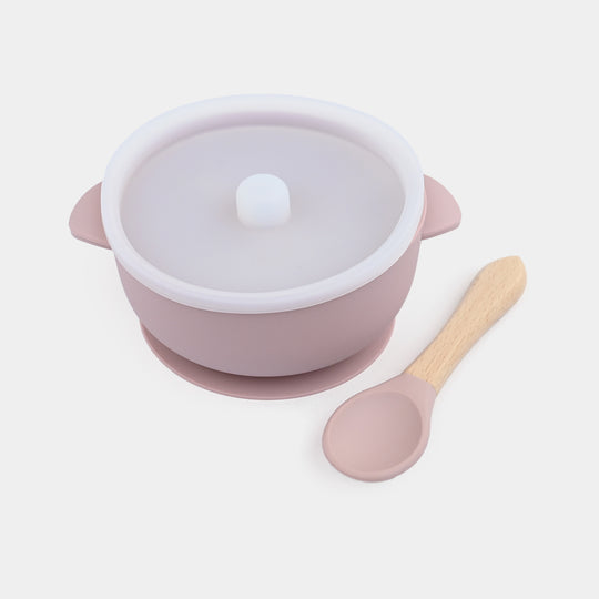 Silicone Bowl & Spoon Feeding Set
