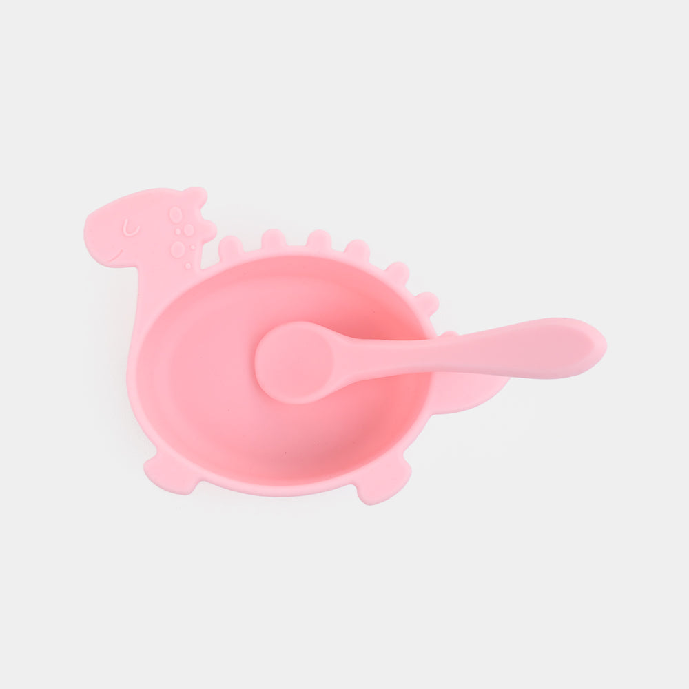 Silicone Bowl & Spoon Feeding Set