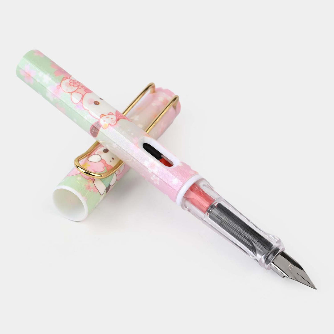 Stylish Fountain Ink Pen With Plastic Case