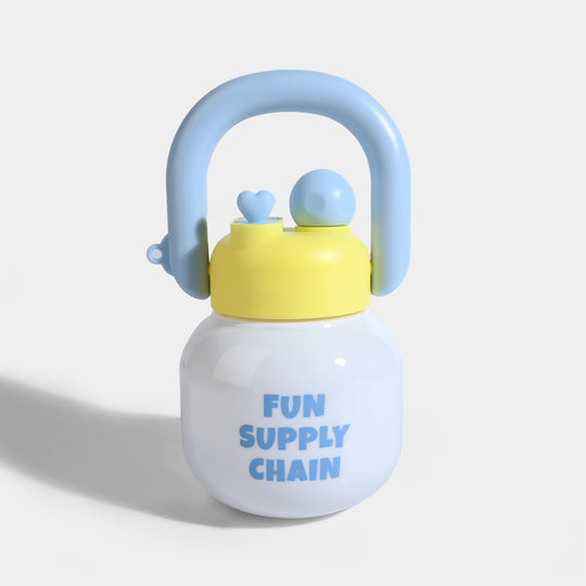 DRINKING STRAW CUP WATER BOTTLE | SH2700 - BLUE