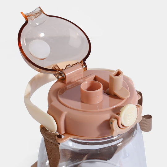 KIDS PLASTIC WATER BOTTLE/BEAKER | SH2688 - BROWN