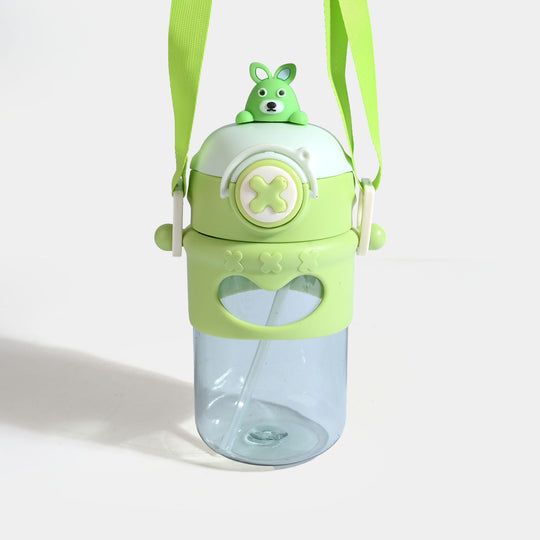 KIDS STRAW WATER BOTTLE/BEAKER | SH2704 - GREEN
