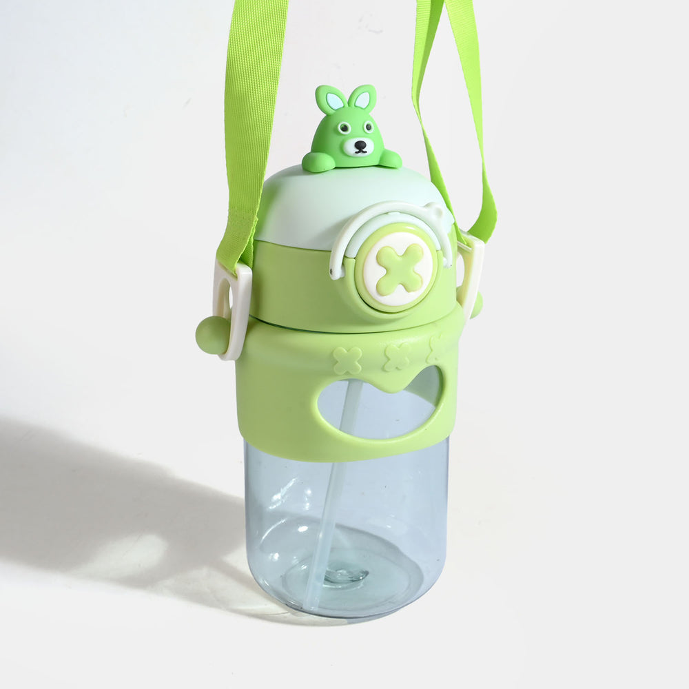 KIDS STRAW WATER BOTTLE/BEAKER | SH2704 - GREEN