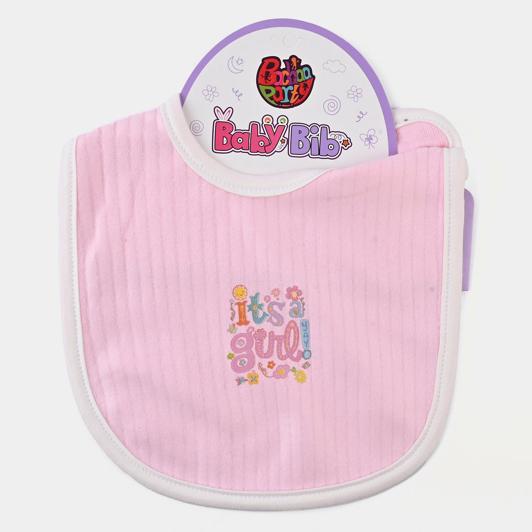 Infant Baby Bib/Apron Pink | 0M+