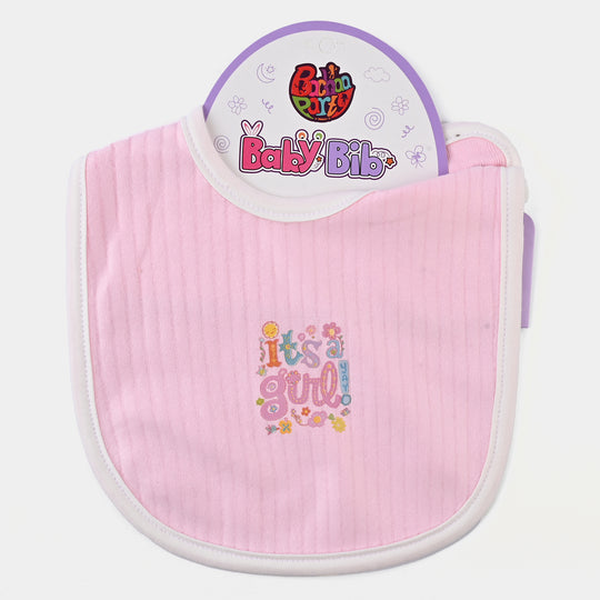 Infant Baby Bib/Apron Pink | 0M+