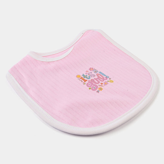 Infant Baby Bib/Apron Pink | 0M+