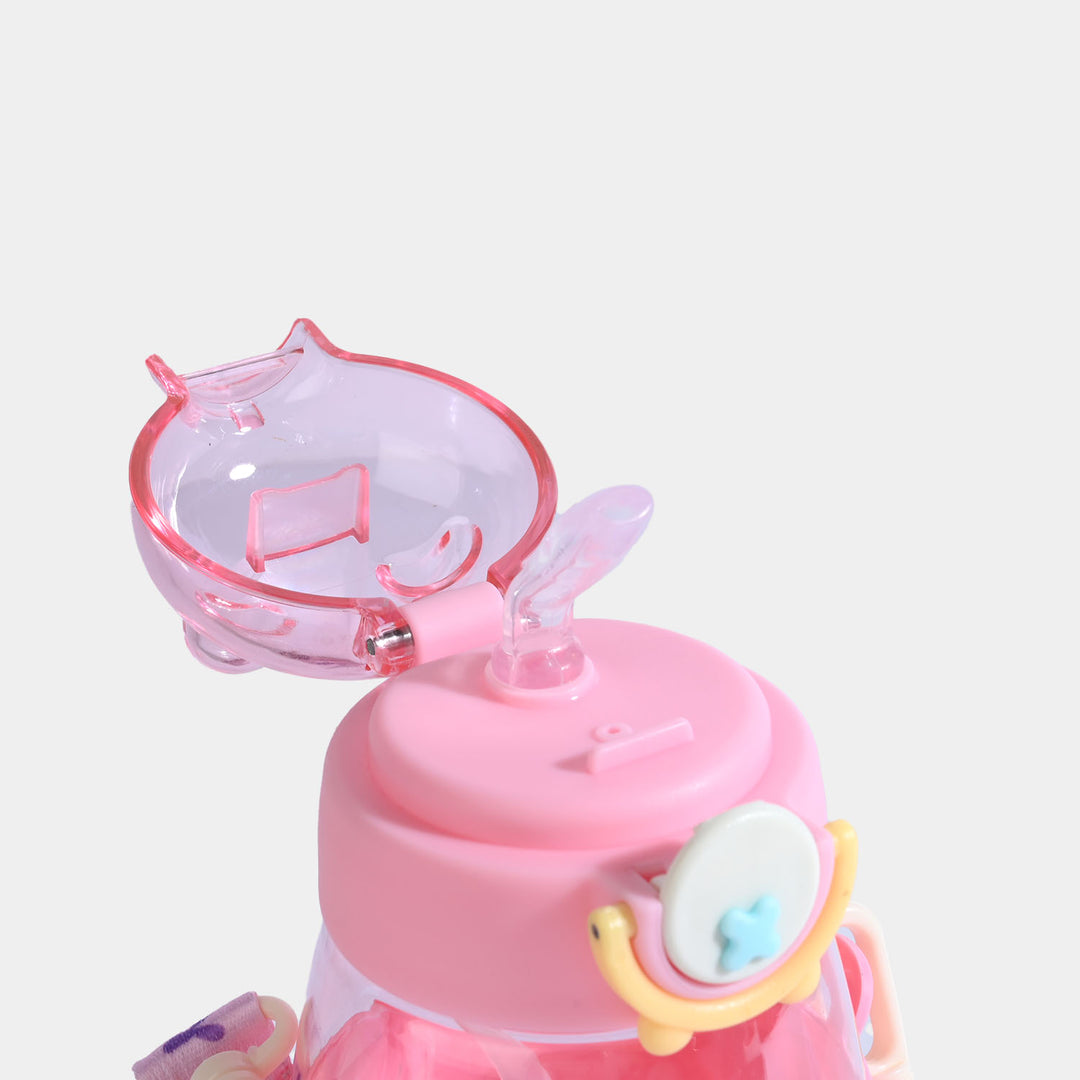 KIDS STRAW WATER BOTTLE/BEAKER | SH2703 - PINK