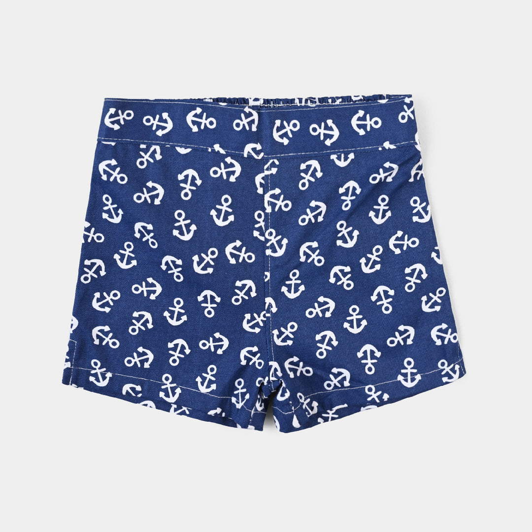 Boys PC Shorts (Anchor) - Blue