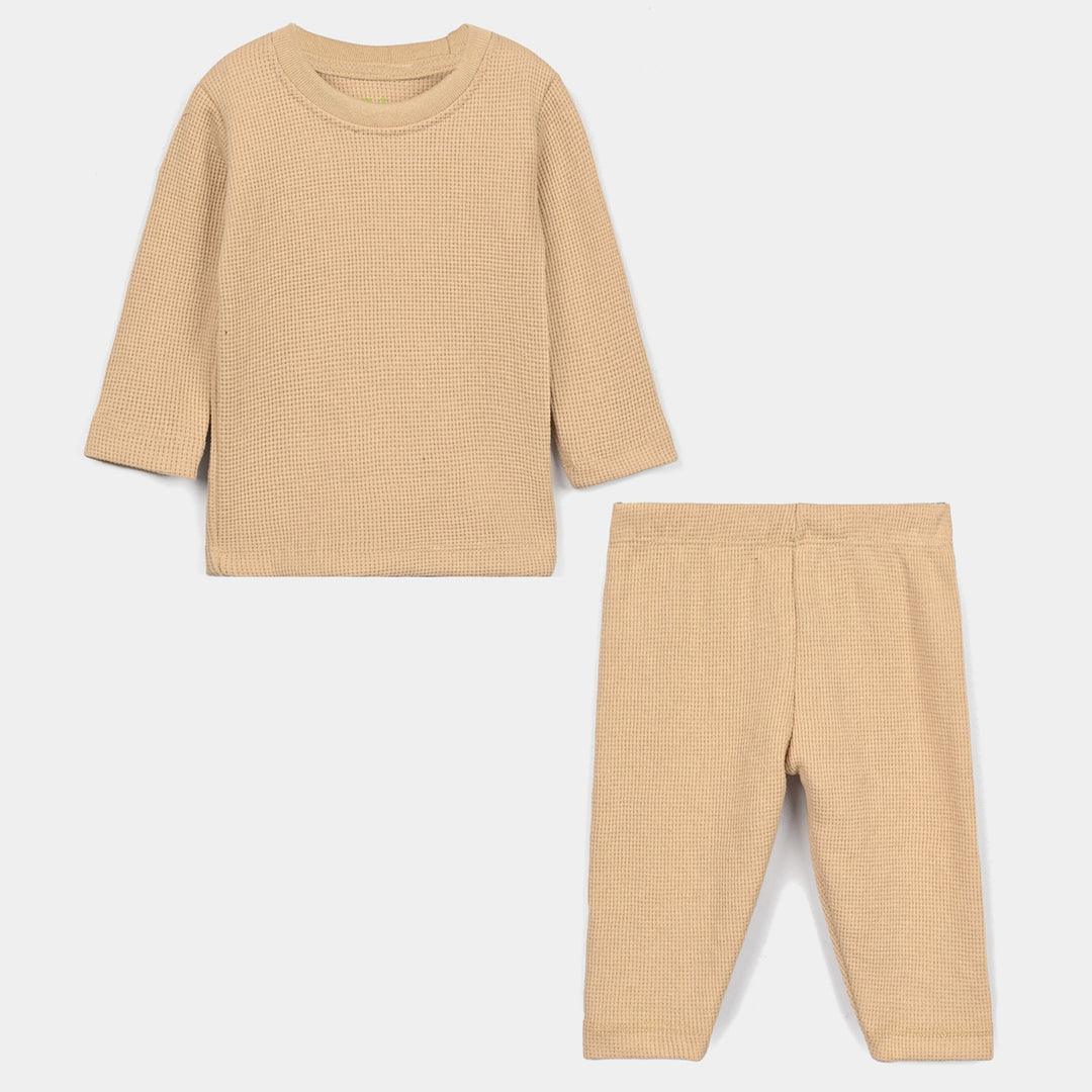 Infant Boys Thermal Inner Suit - BROWN