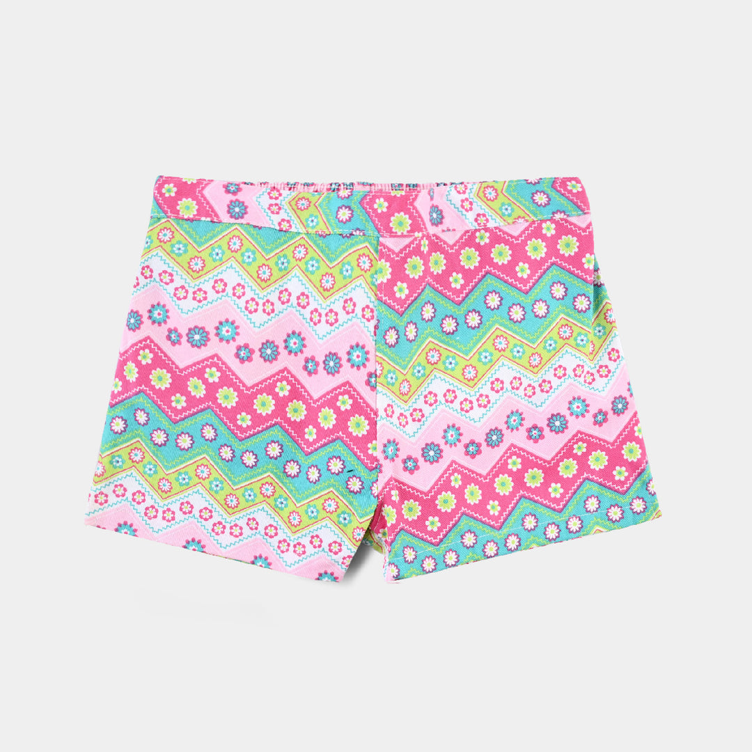 Infant Girls Poly Cotton Shorts (Tribe) - Multi