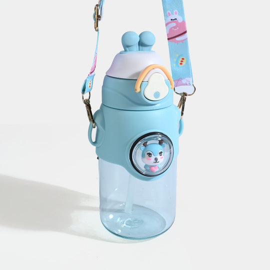 KIDS STRAW WATER BOTTLE/BEAKER | SH2702 - BLUE