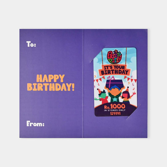 Bachaa Party Gift Card | Rs.5000
